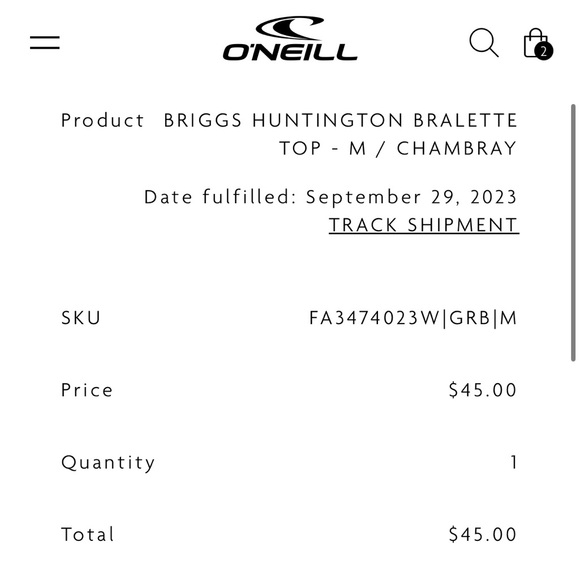 O’NEILL bikini top, BRIGGS HUNTINGTON BRALETTE TOP - Picture 9 of 9